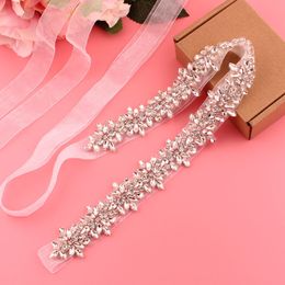 Ceintures Ceinture en cristal pour femmes, accessoires pour robe de mariée, fournitures de mariage, 230831