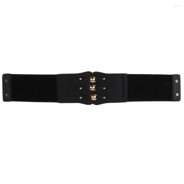 Ceintures Ceinture en cuir pour femmes Ceinture élastique rétro Corset Ceinture Crochet