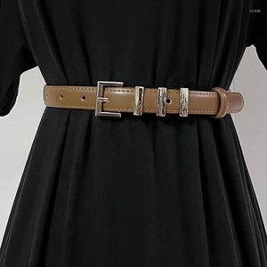 Ceintures femmes piste mode en cuir véritable Cummerbunds femme robe Corsets ceinture décoration ceinture étroite R2118
