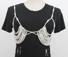 Cinturones de moda de pasarela para mujer, chaleco tejido con perlas blancas, fajas, vestido femenino, abrigo, corsés, decoración de cintura, cinturón ancho R550