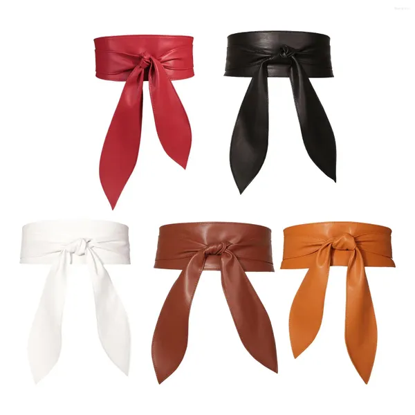 Cinturones Cinturón ancho para mujer Vestido decorativo Obi Self Tie Wrap Around Cintura para blusa Vestidos Ropa Abrigo Suéter