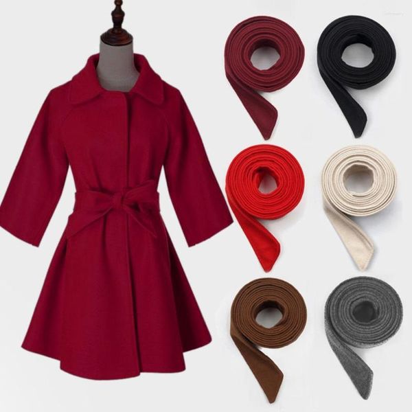 Ceintures manteau en laine pour femmes, avec nœud décoratif, sangle Fine, décoration féminine, robe de styliste, X9D1