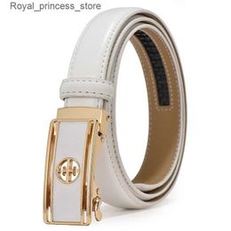 Riemen damesgordel luxe beroemd designer merk 2024 hoogwaardige echte lederen riem automatische buckle pasek damski riem Q240425