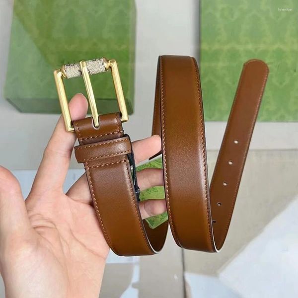 Cinturones Y2K Moda Mujer Cinturón Coreano Hebilla de oro Adornado Cintura de cuero para pantalones vaqueros Pantalones Accesorios de decoración retro 2024