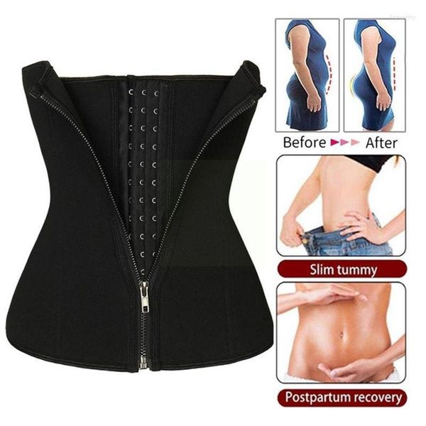 Ceintures Ceinture abdominale à fermeture éclair pour femmes, vêtement amincissant, entraîneur de récupération post-partum, taille plate, Cor H4R0Ceintures CeinturesCeintures Fier22