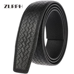 Cinturones ZLRPH marca de alta calidad de cuero de vaca de doble cara de lujo de negocios para hombres cinturón con hebilla automática negro 3,5 cm GZYY-LY35-3588