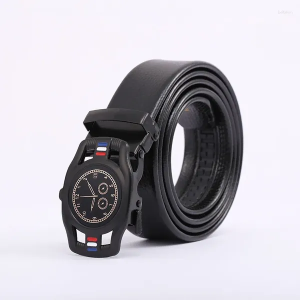 Ceintures Zly 2024 Ceinture de mode Hommes Femmes Polyvalent PU Cuir Matériel Alliage Métal Montre Décorer Boucle Jeans Style Casual Qualité