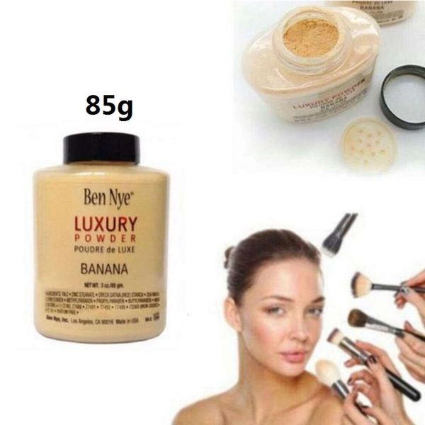 Ben Nye Luxury Powders Poudre De Luxe Banana 3oz/85g Nouvelle Poudre Libre Naturelle Pour Le Visage Poudre De Banane Nutritive Imperméable Illumine Longue Durée Platano En Polvo