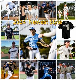 Ben Vespi 2024 UCF Baseball Jersey Custom cousé David Litchfield 45 Will Saxton 8 Chase Centala 39 Cameron Crain 19 Connor Stainte Kyle Kramer UCF Knights Jerseys