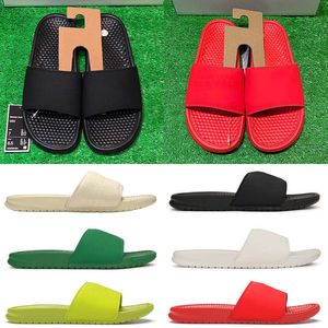 Benassi Slide Slippers Jdi Tanjun Hombres Mujeres Verano Playa Sandalias Moda Outdoor Slides unisex zapatos volt green