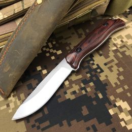 BM15002 Hunt Saddle Mountain Skinner Vast mes 4.2 "S30V Drop Point Gestabiliseerde houten handgrepen Tactische redding EDC-tool 15017