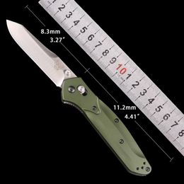 Benchmade 940 Osborne Folding Knife couteaux de poche avec manche en aluminium titane tc4 revêtement noir bord de lame satiné chasse MT UTX302q