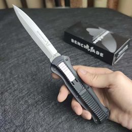 Benchmade BM 3300 3310BK Infidel Knife Out The Front Double D2 Steel 3300BK Camping Couteaux tactiques couteaux Outils