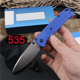 535/535-1 Bugout Zakmes S30V Blade Polymeer Handvat Outdoor Survival Camp Messen Gereedschappen