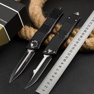 2 modellen UT-Combat Hellhound Double Action AUTO Messen D2 Blade T6-Aviation Aluminium handvat Tactische Hunt Camp Zelfverdediging Zakmes EDC Gereedschap