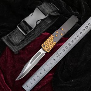 Nouveau américain Style italien D2 Blade Automatic Pocket Knife Side Tactics Outdoor Hunting Camping Fast Open Auto Survival Couteaux Godfather 920 UT85 UT88 BM 3400 5370 4600 110