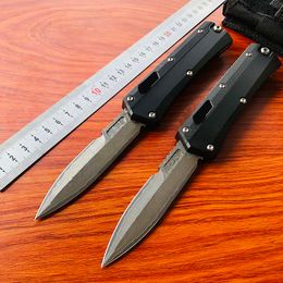 Nieuwe Amerikaanse 2 modellen UT184-10S Glykon Automatisch zakmes Damascus Blade Combat Dragon Auto Zakmessen Outdoor Survival UT85 UT88 Zelfverdediging Jacht EDC 9000 4600