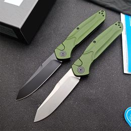 3Modelos 9400/9400BK AUTO Cuchillo plegable Osborne 3.4 "S30V Hoja lisa negra / satinada Mangos de aluminio verde BM 940 BM940 940s Cuchillos automáticos Herramientas EDC