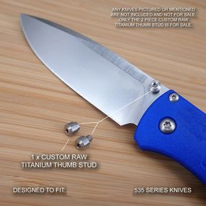 535 partie de couteau couteau à pousser clou vis en alliage de titane bricolage faire des couteaux de poche pliants accessoires vis à clou poussé S238