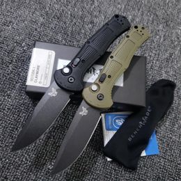 Benchmade Claymore 9070BK-1 9070BK Couteau automatique D2 Blade Grivory Handle Camping Hunting Survival Outdoor Pocket Knives 9070 3400 9051 Utility Auto Tool
