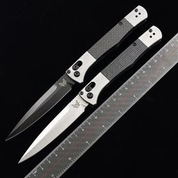 Benchmade EDC 4170 4170BK 自動アルミカーボンキャンプ 3 95 S90V ハンドルブレード BM ファクトファイバーインレイアウトドアナイフ Hunt335m