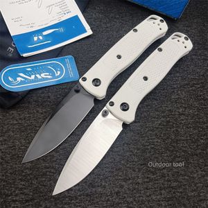 BM Mini Bugout 533 couteau pliant de poche S30V lame à pointe de chute tactique chasse Camping extérieur couteaux EDC-poignée blanche