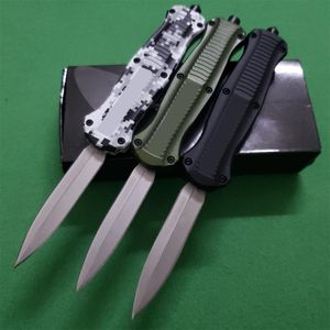 Mini 3300 Infidel Couteaux automatiques 3350 3320 D2 Steel Spear Point EDC Auto Pocket Tactique couteau de survie avec gaine en nylon 535 537 BM42 3310