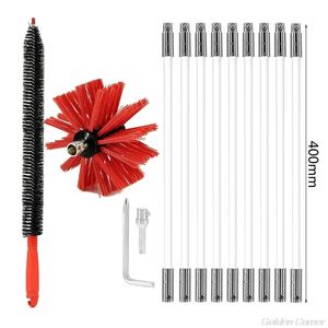 Ensemble de brosses de nettoyage pliables pour cheminée, cheminée, poêle, hotte, brosses de balayage, kit d'outils N19 20, livraison directe 210329