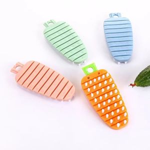 Buigbare Plastic Fruit Groente Tool Reinigingsborstel Creatieve Aardappel Wortel Zoete Aardappelen Schone Borstels Keuken Benodigdheden LT0130