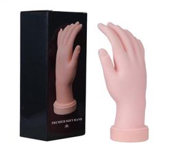 Maniquí de mano de práctica reutilizable, soporte de mesa flexible, modelo de práctica de manicura, entrenamiento de arte de uñas, mano sintética, diseño de uñas ff5662066