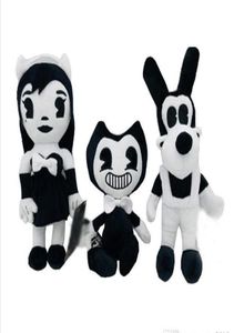 Bendy Boris Alice Angel Plush Doll Ink Machine zacht gevulde thriller figuur speelgoed voor kinderen volwassen kerst Halloween -geschenken 30cm4829126