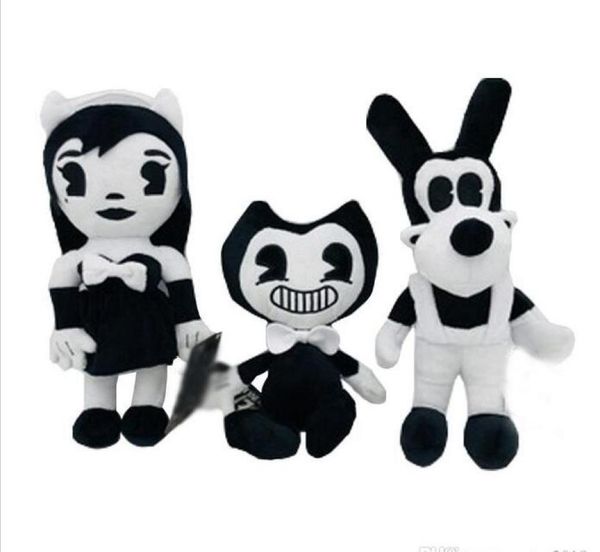 Bendy Boris Alice Angel muñeco de peluche máquina de tinta suave relleno figura de suspense juguetes para niños adultos regalos de Navidad y Halloween 30cm7618569