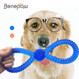 Benepaw jouets interactifs durables pour animaux de compagnie pour les petits moyens grands chiens jouer à mâcher des dents résistantes aux morsures nettoyage chiot Tog jeu de chien