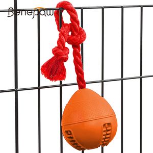 Benepaw Interactieve Hond Speelgoed Milieuvriendelijke Puzzel Touw Verminderen Stress Angst Huisdier Behandelen Dispenser Speelgoed Krat Puppy Training Aids