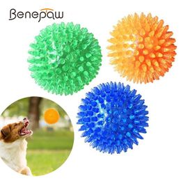 Benepaw Safe dents nettoyage Squeak jouet chien jeu interactif haute élastique petit moyen grand chien balle Durable chiot mâcher jouet jeu