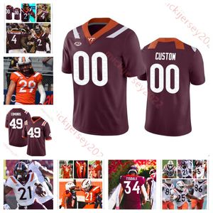 Maillot de football Benji Gosnell Virginia Tech Hokies TyJuan Garbutt Johnny Garrett Dimitri Georgiadis Gunner Givens Stephen Gosnell Maillots Virginia Tech cousus