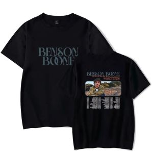 Benson Boone Fireworks and Rollerblades World Tour T Shirt Dames Men Men Zomer Fashion Korte mouw Grappige T -shirt Grafische T -stukken