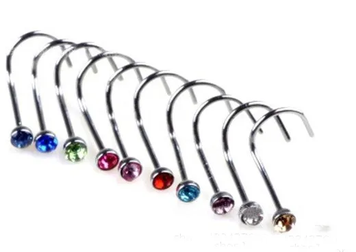 Piercing Nombril Rajnar En Forme De Cœur - Acier 14G 10mm, Strass Cristal | Lot De 3 Pièces Argent