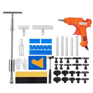 BENTISM 52PCS Auto Body Kit, Mpt-yk0460, Extractor de abolladuras de automóvil Herramienta elevadora de puente Kits de reparación de removedor de granizo sin pintura