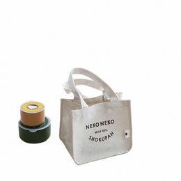 Sac Bento 2024 Nouveau petit sac pour femmes Sac en toile haut de gamme Fiable Sac à main Boîte à lunch sortante Sac à main T78D #