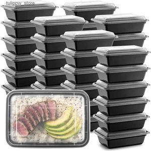 Bento-dozen 10 stuks wegwerp plastic voedselcontainers Fruitsalade Bento Box Prep-opslag Lunchboxen Magnetronmaaltijden Restaurantbenodigdheden L240308