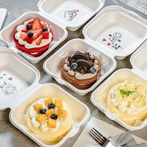 Bento Boîtes 20 boîtes à lunch jetables basées respectueuses de boulangerie respectueuses de baits de fruits de fruits.