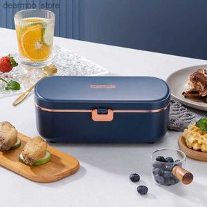 Bento -dozen 900 ml elektrische lunchbox Water gratis verwarming Bento Box draagbare rijstkoker thermostatische verwarming voedsel warmer voor kantoor 220V L49