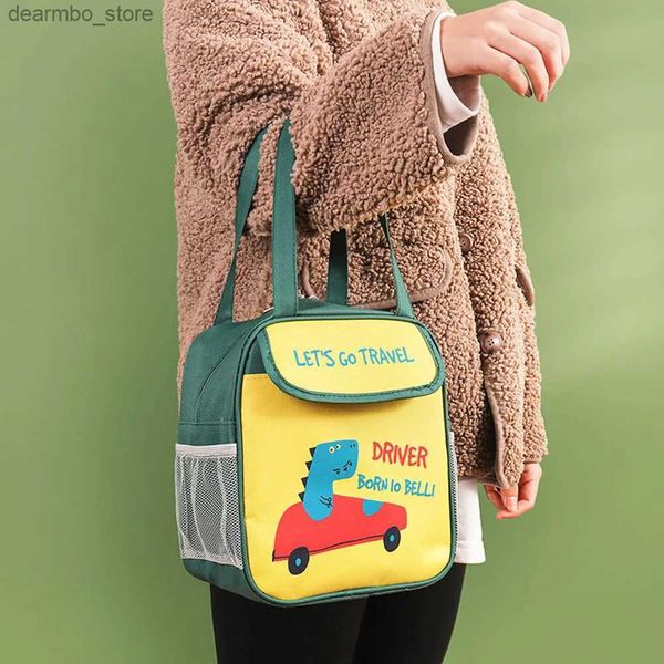 Bento boîtes Bento Box Sac à lunch mignon Bear Cooler Sac Picnic Voyage Petit-déjeuner Thermal Storage Filles ÉCOLE ÉCOLE ENFANTS LAND