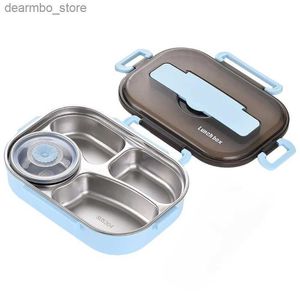 Bento Boxes Bento Lunch Box Herkoopbare voedselkwaliteit Roestvrijstalen Bento Multi-compartimenten Lunch Food Containers Lekbestendige lunchpakket voor volwassen L49