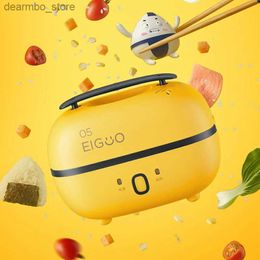 Bento -dozen midea elektrische verwarming lunchbox 2 lagen draagbare mini rijstkoker 1L multi isolatie fornuis voedsel snel verwarmde bento doos reizen l49