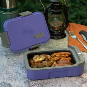 Bento Boîtes New Hot Bento - Boîte à lunch auto chauffage et chauffage alimentaire Portable Portable Q240427