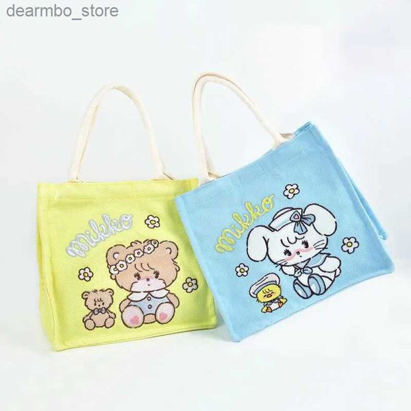 Bento Boîtes nouvelles kawaii mignonnes mikko sac à main le sac à main sac bento sac étudiant sac à lunch sac de dessins anniversaire cadeaux toys for copine cadeaux l49