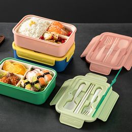 Bento Boxes Portable Lunch Box Bento Box Picnic Food Container voor kinderen Verdekte saladebox Outdoor Camping Lunch Box FACIAL TRAIRE 230515