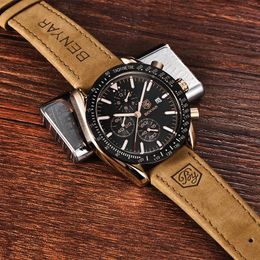 BENYAR 2019 hommes montres à marque de luxe affaires en acier montre à Quartz décontracté étanche homme montre-bracelet Relogio Masculino2657272E